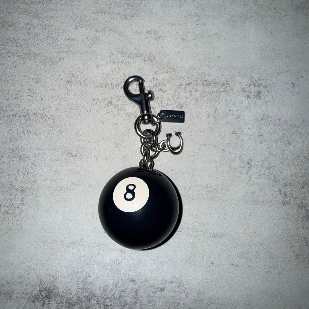 Coach Eight Ball Bag Charm NWOT
